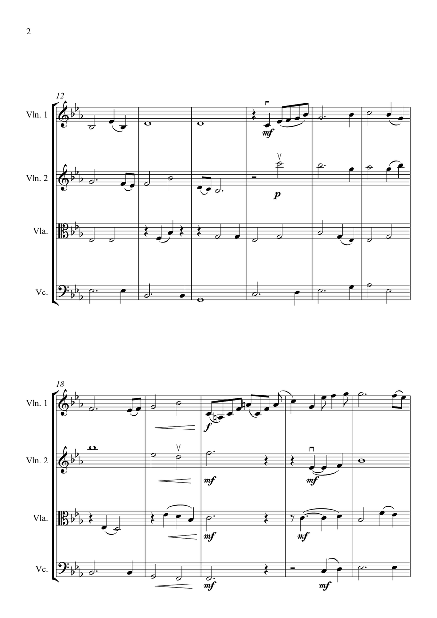 Leshan Buddha Leshan Buddha String Quartet scores gallery preview page 2