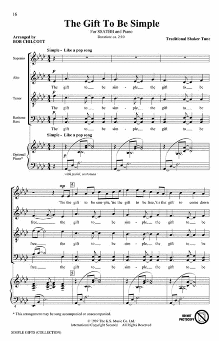 Simple Gifts Simple Gifts Divisi scores gallery preview page 3