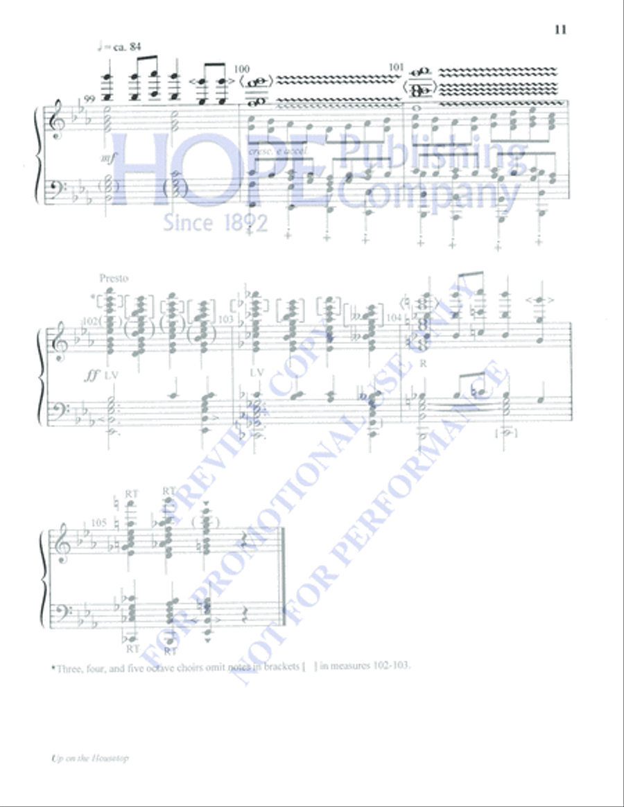 Up on the Housetop 5-Octaves scores gallery preview page 11