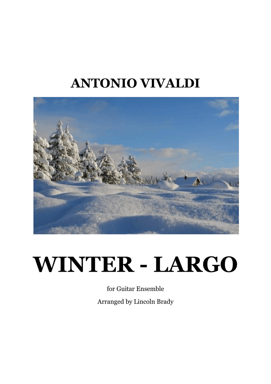 WINTER - LARGO for Guitar Ensemble image number null