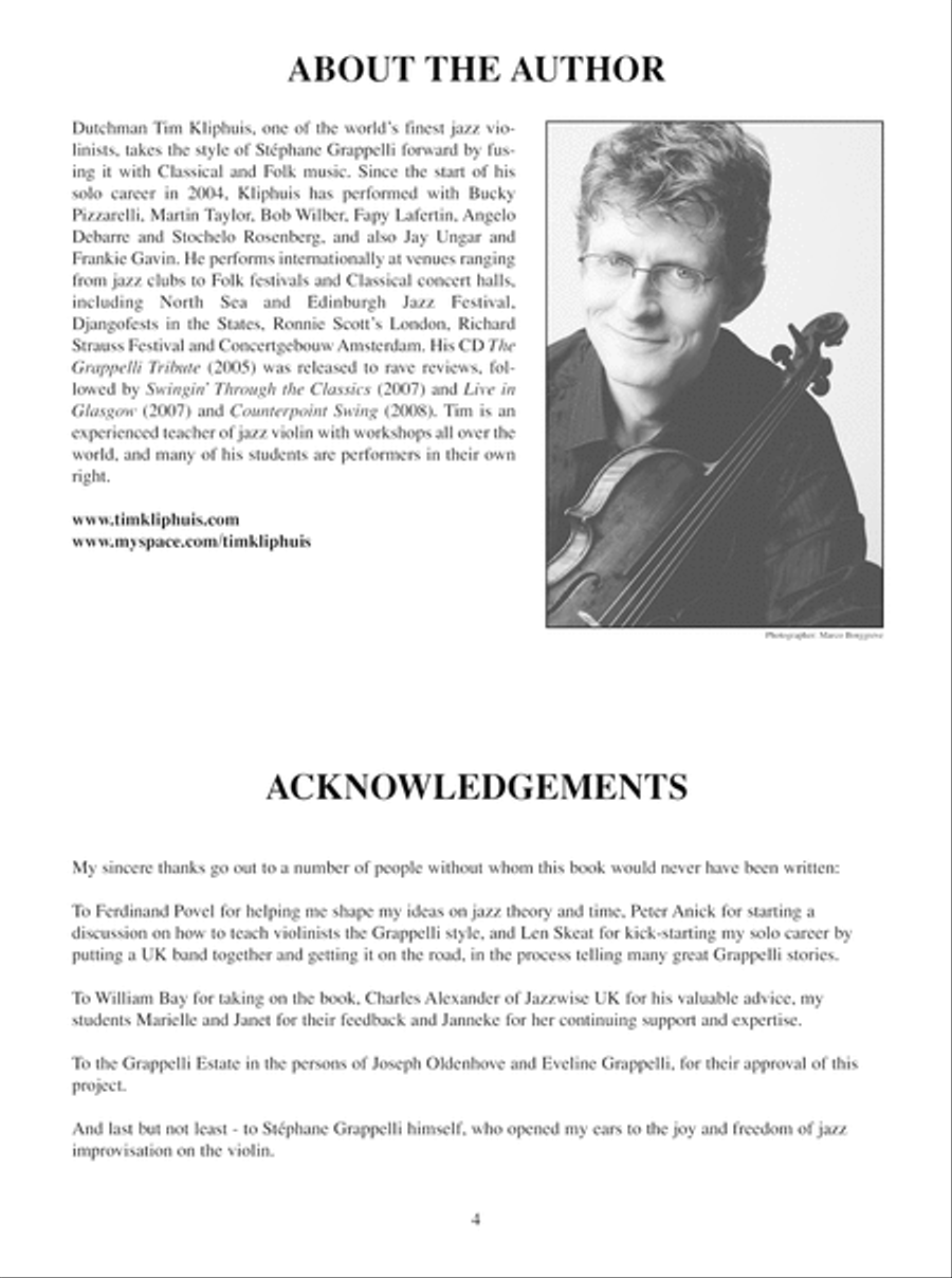 Stephane Grappelli Gypsy Jazz Violin Violin Solo scores gallery preview page 5