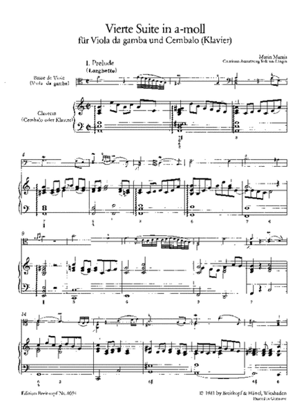 Suite No. 4 in A minor