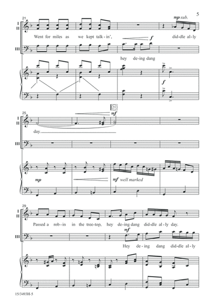 Sun's Comin' Up on Sourwood Mountain by Victor C Johnson 3-Part - Digital Sheet Music
