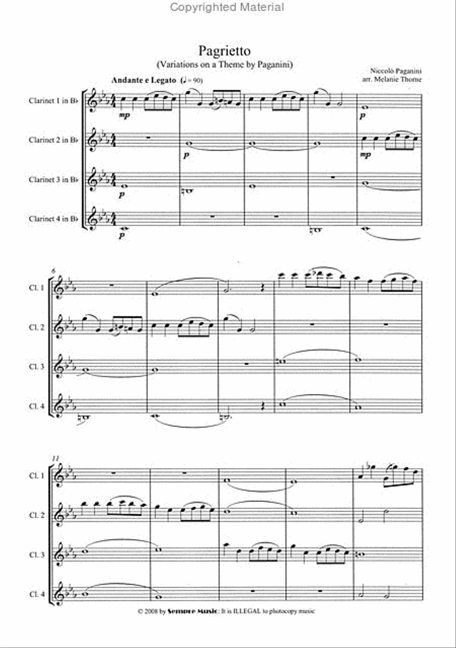 Pagrietto Chamber Music scores gallery preview page 2