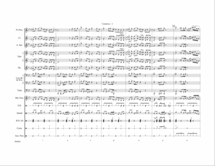 Give Up the Funk Marching Band scores gallery preview page 3