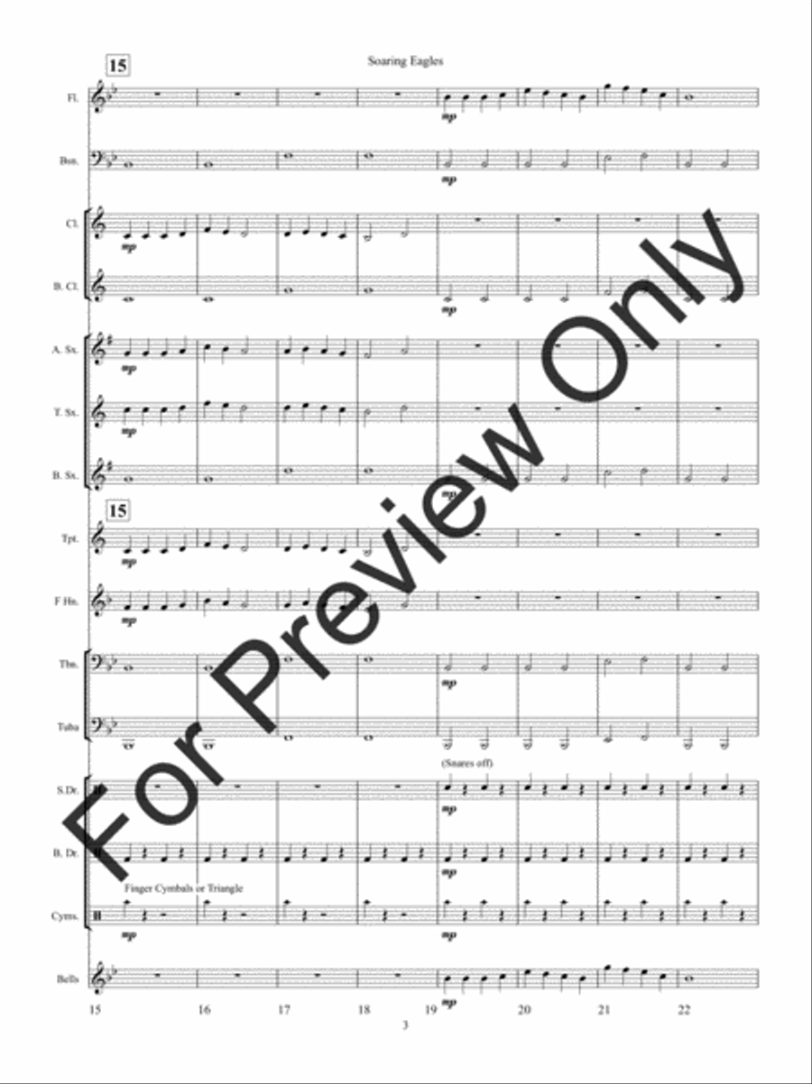 Soaring Eagles Soaring Eagles Concert Band scores gallery preview page 6