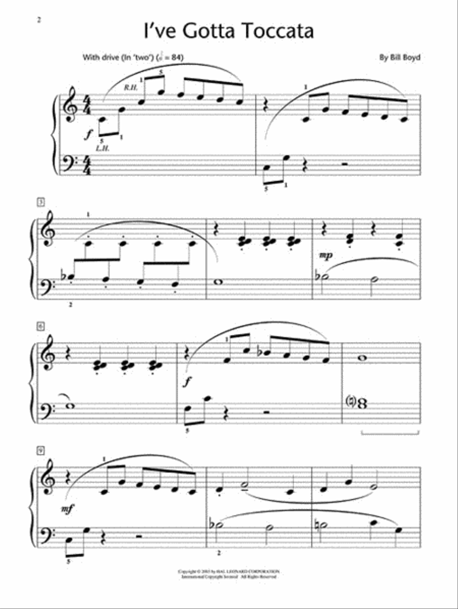 I've Gotta Toccata Piano Method scores gallery preview page 2