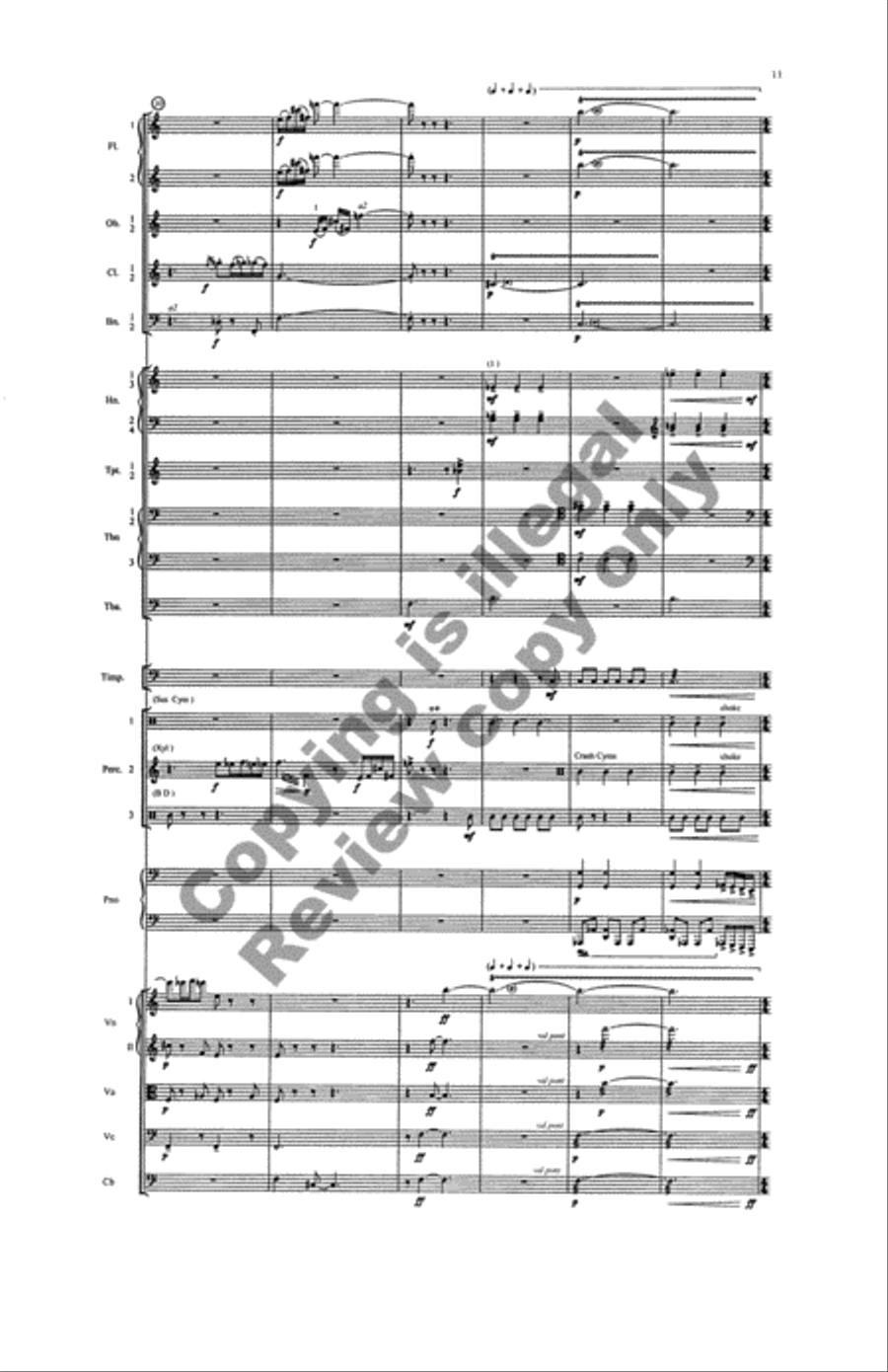 Overture: Parachute Dancing Full Orchestra scores gallery preview page 10