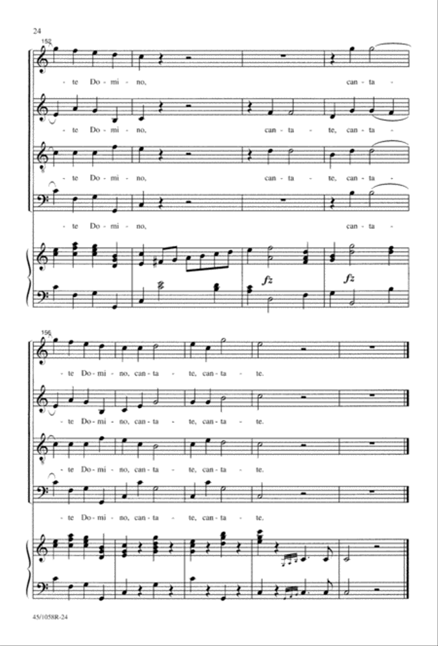 Cantate Domino 4-Part scores gallery preview page 26