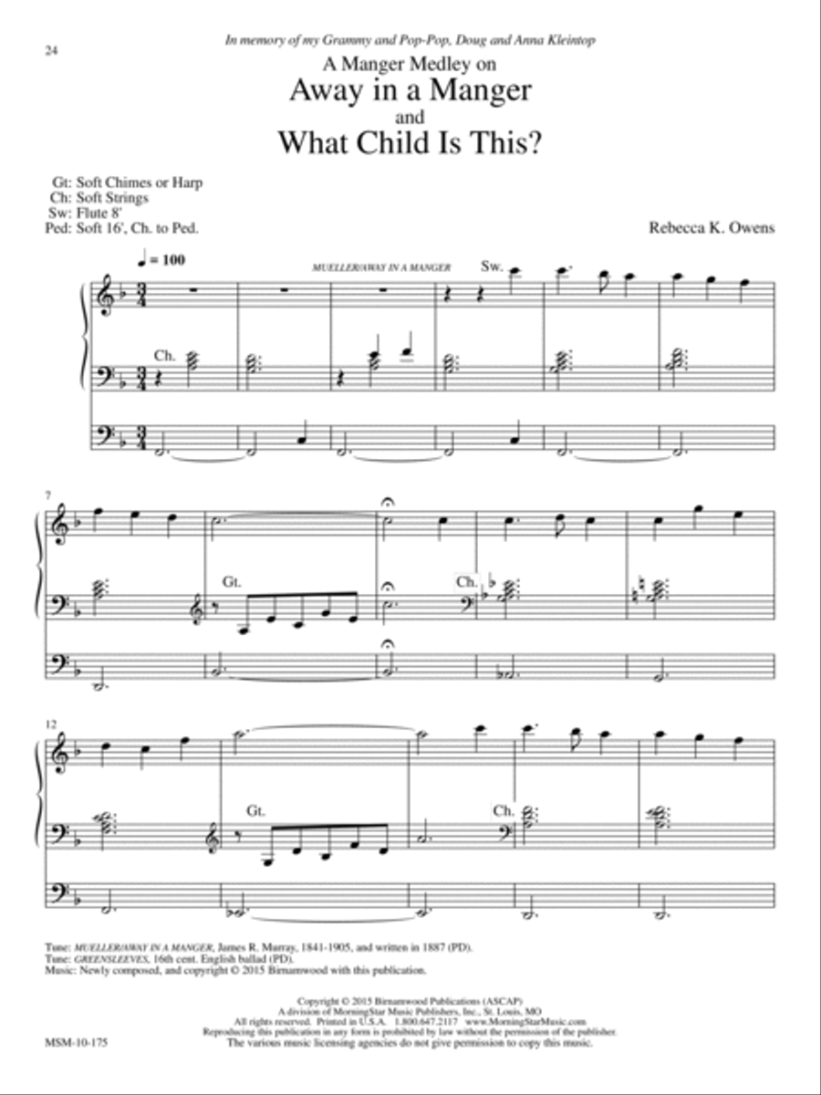 Angels We Have Heard on High: 5 Organ Pieces for Advent and Christmas Organ scores gallery preview page 7