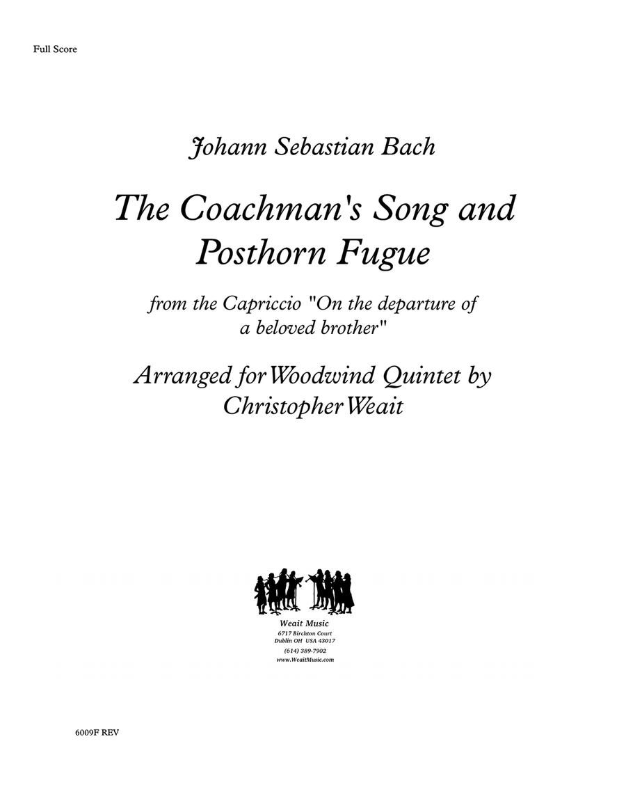 Coachman’s Song and Posthorn Fugue for wind quintet (4’08) Woodwind Quintet scores gallery preview page 1