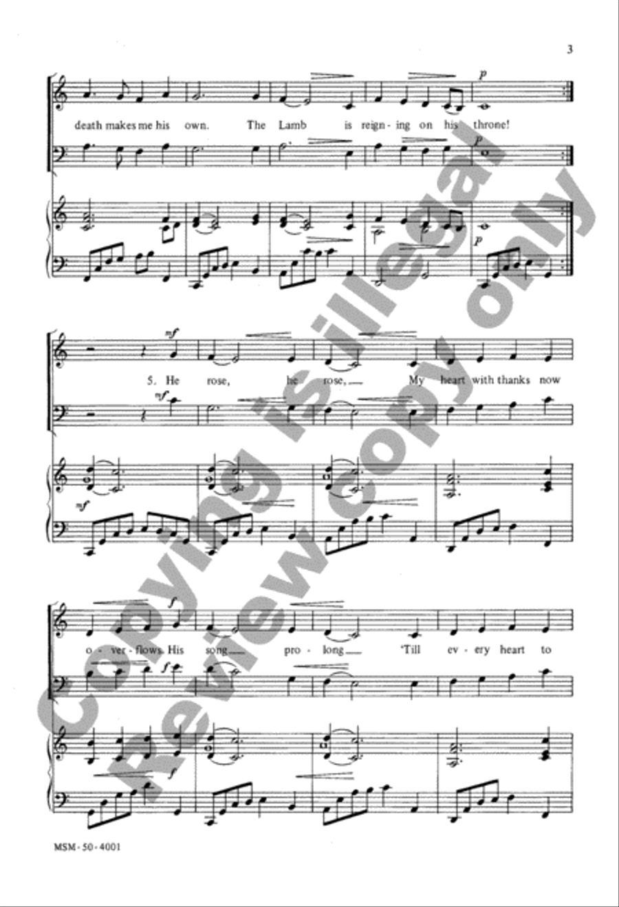 The Lamb (Choral Score) image number null