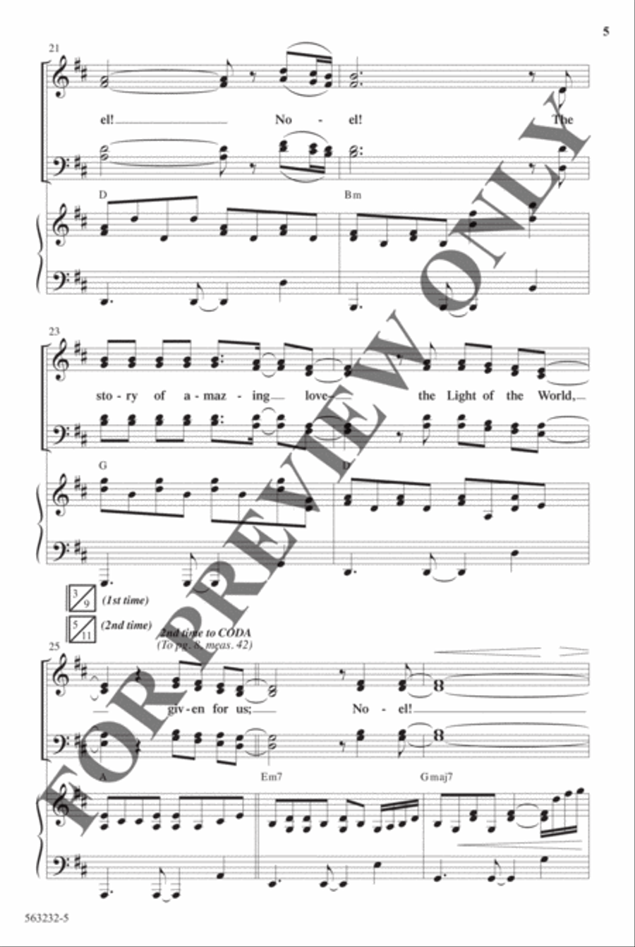 Noel - Anthem Noel - Anthem Choir scores gallery preview page 5