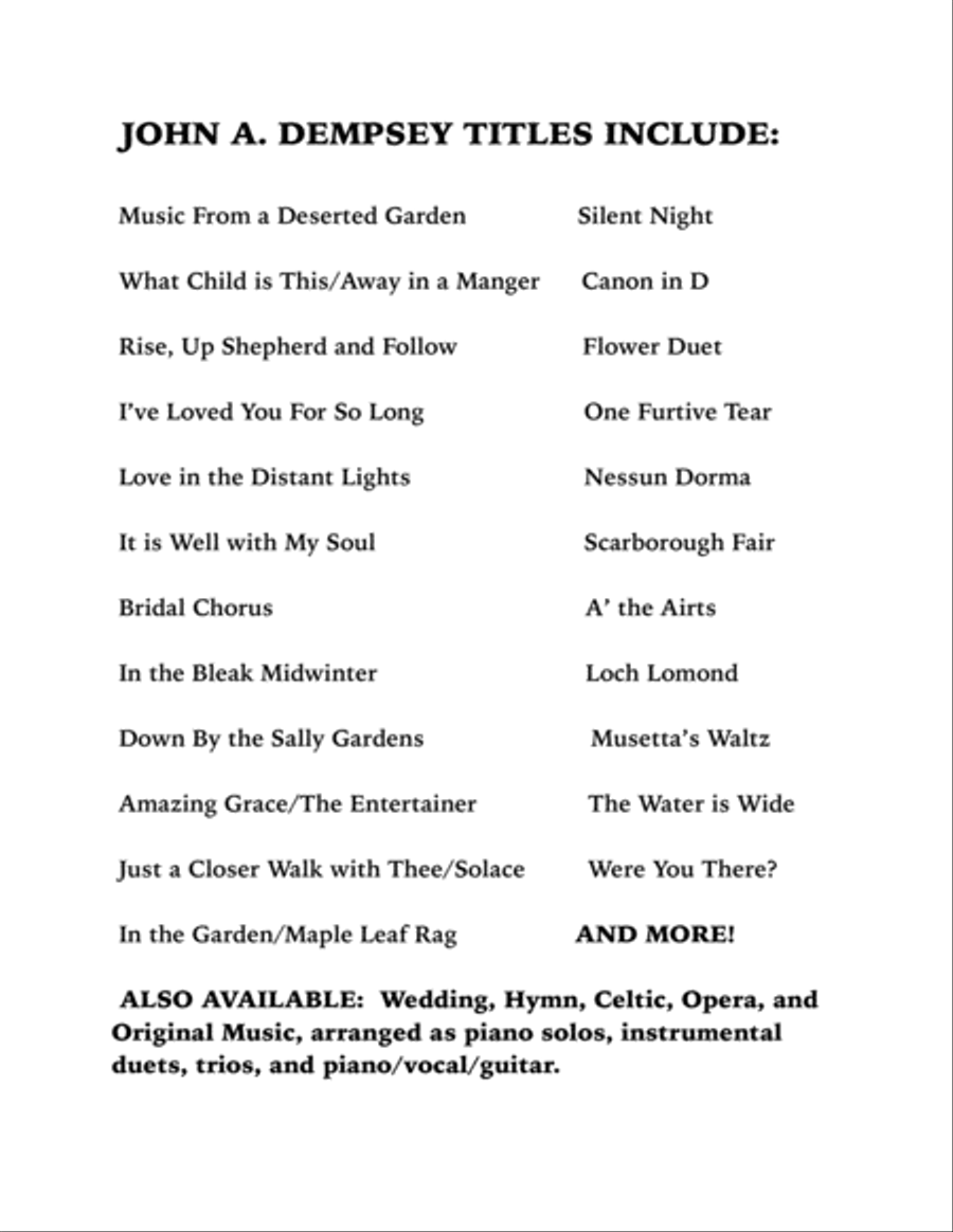 In the Bleak Midwinter (Trio for Clarinet, Trumpet and Piano) Small Ensemble scores gallery preview page 2