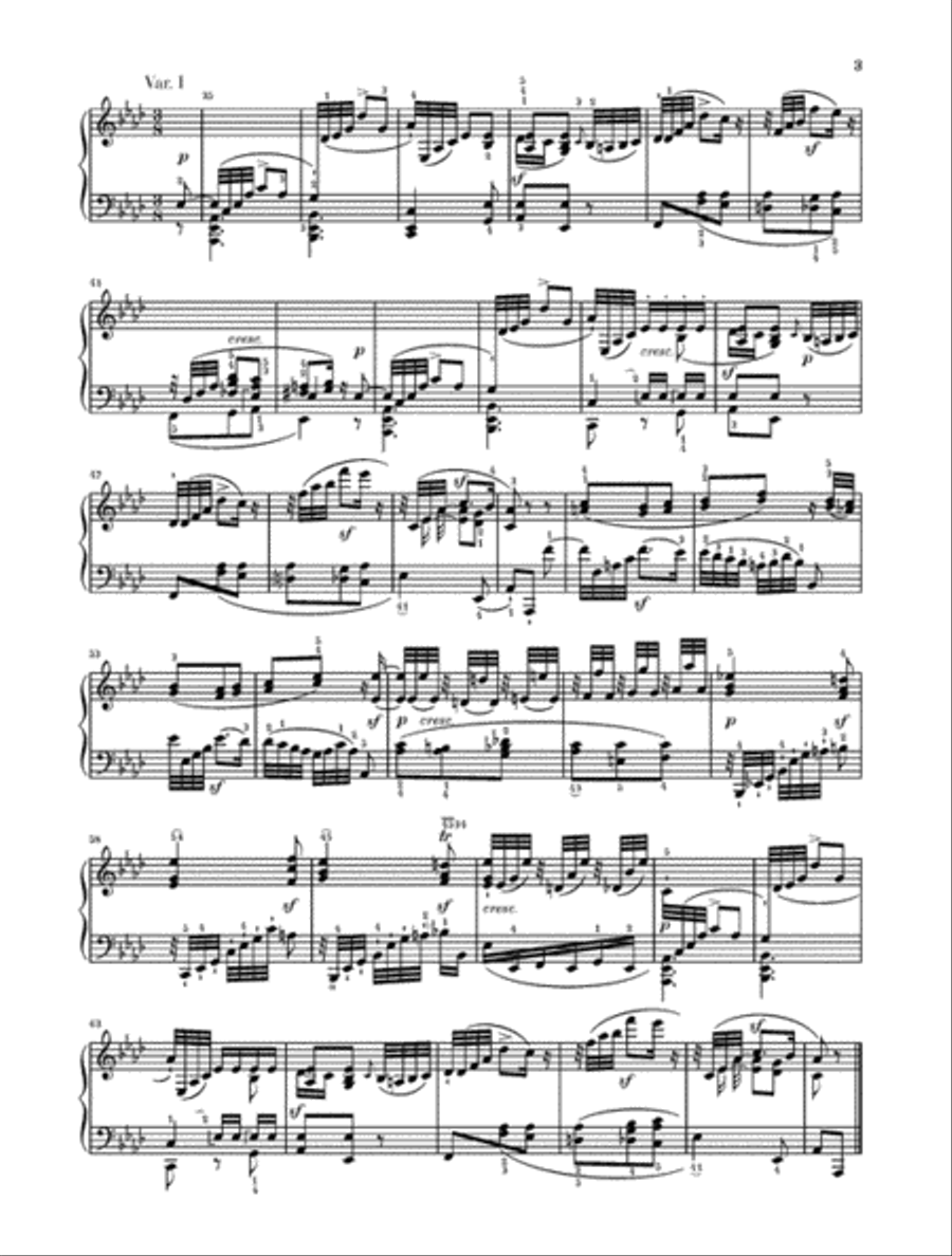 Piano Sonata No. 12 in A-flat Major, Op. 26 (Funeral March) Piano Solo scores gallery preview page 3