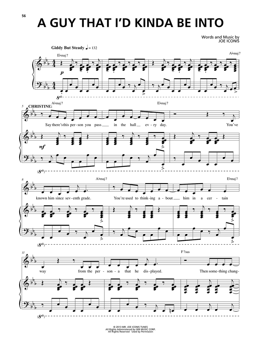 A Guy That I'd Kinda Be Into (from Be More Chill) Piano, Vocal scores gallery preview page 1