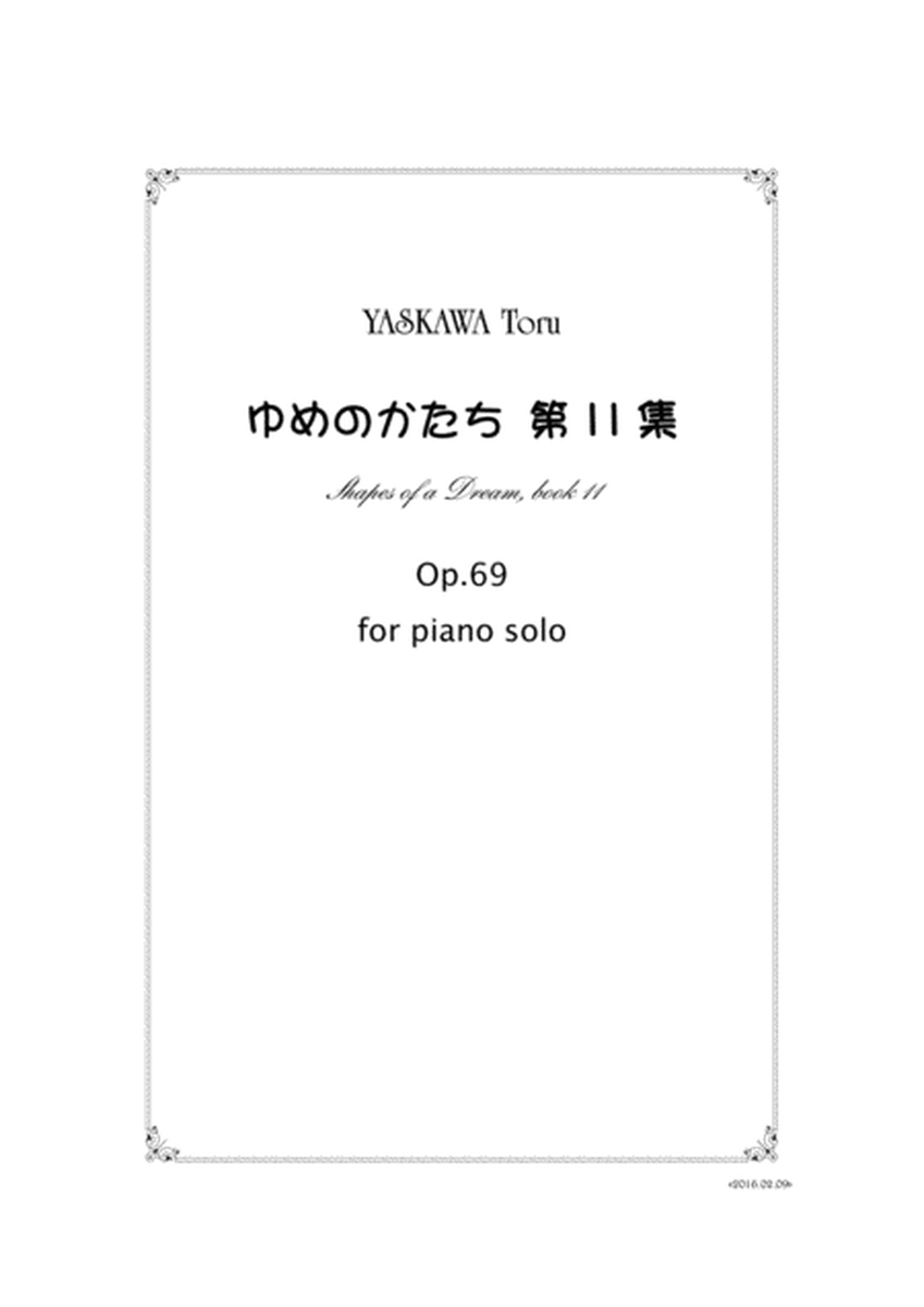 Shapes of a Dream book 11 for piano solo, Op.69 image number null