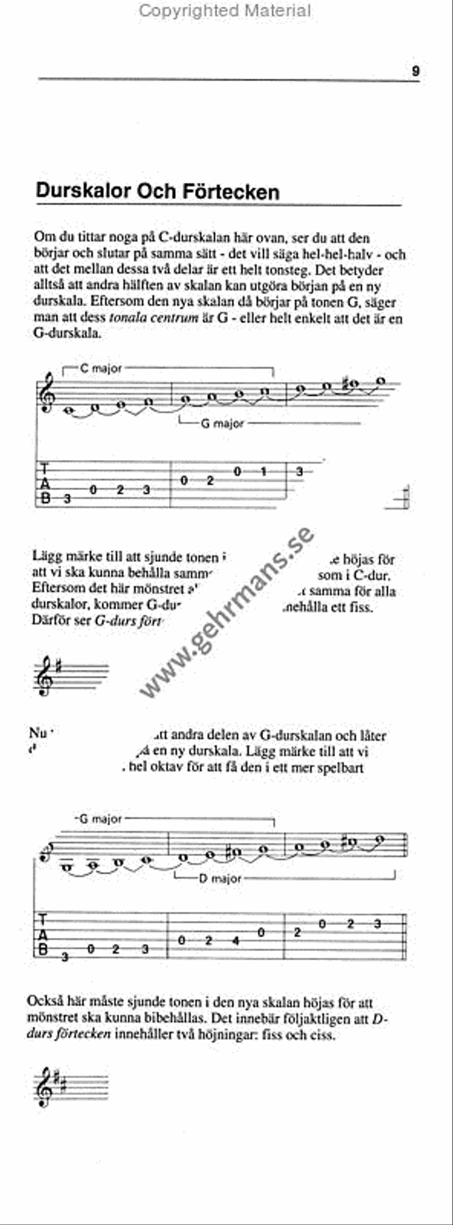 Skalboken for gitarrfodralet Guitar scores gallery preview page 3
