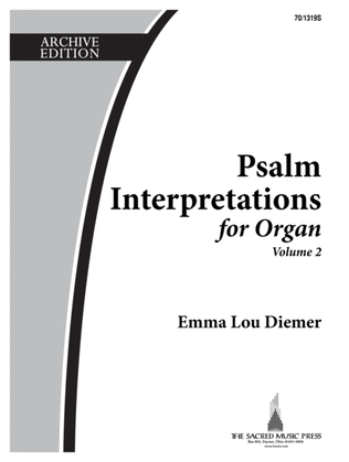 Book cover for Psalm Interpretations for Organ, Volume 2
