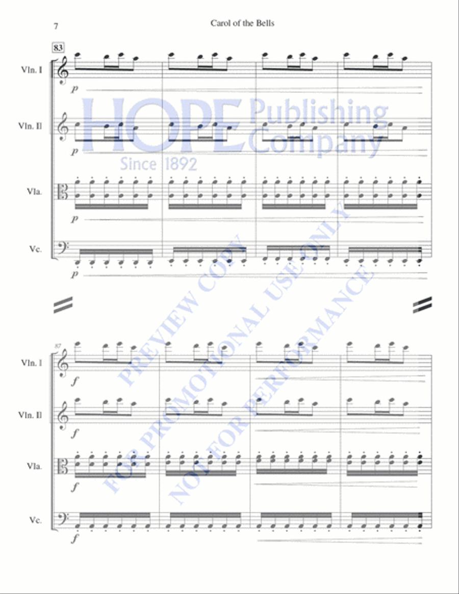 A String Quartet Christmas String Quartet scores gallery preview page 8