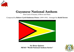Guyanese National Anthem (Dear Land of Guyana, of Rivers and Plains) for Brass Quintet
