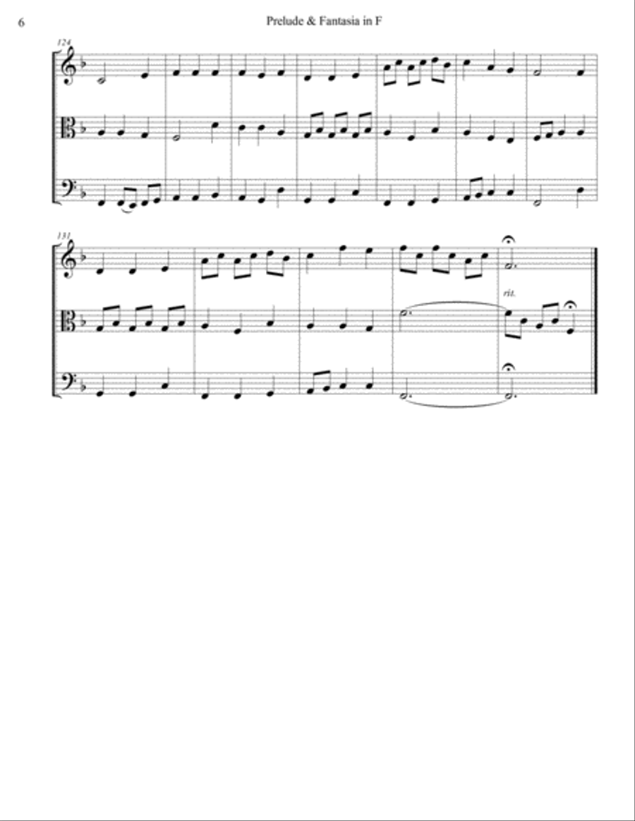 7 Preludes & Fantasias for String Trio String Trio scores gallery preview page 6