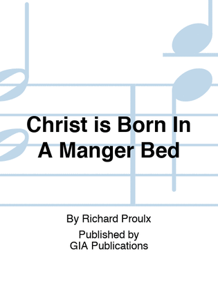 Book cover for Christ is Born In A Manger Bed