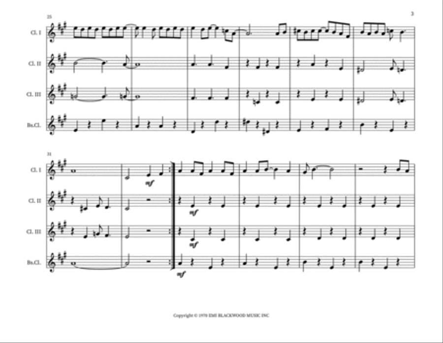 Put Your Hand In The Hand Woodwind Quartet scores gallery preview page 3