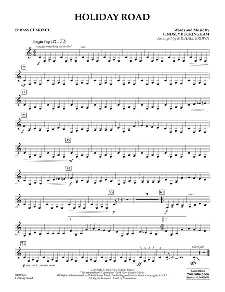 Holiday Road (from National Lampoon's Vacation) (arr. Michael Brown) - Bb Bass Clarinet