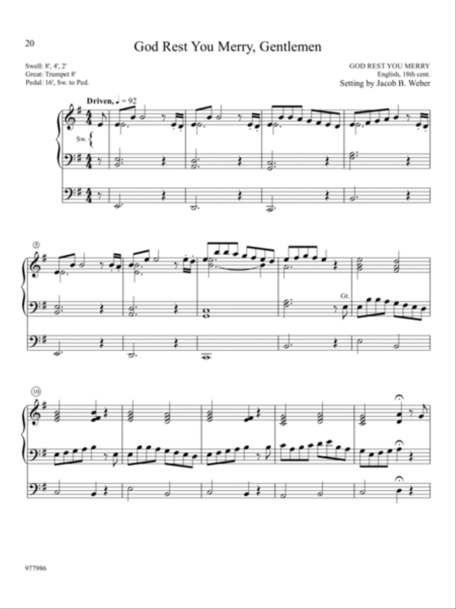 Christmas Simplified: Easy Settings for Organ Organ Solo scores gallery preview page 7