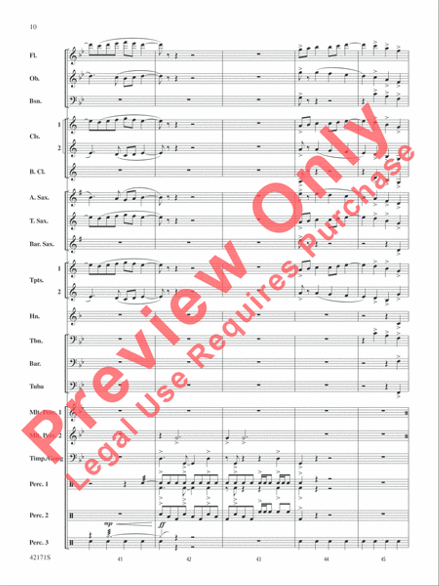 Prelude and Firestorm Concert Band scores gallery preview page 11