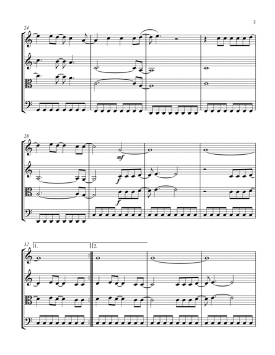 Dancing In The Dark String Trio scores gallery preview page 3