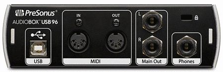 Audiobox 96 interface