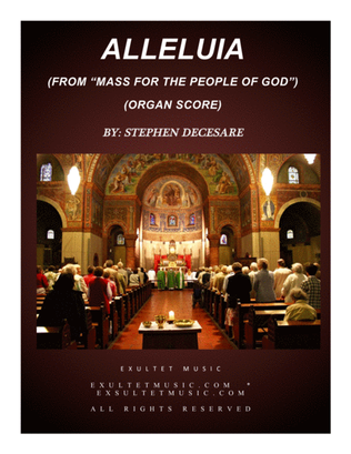 Book cover for Alleluia (from "Mass for the People of God" - Organ Score)