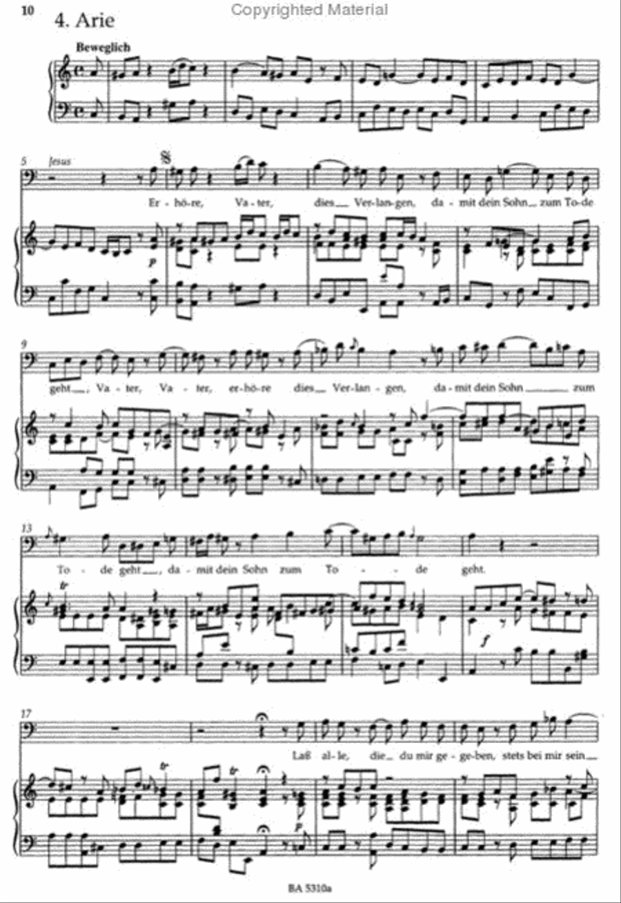 St. John Passion TWV 5:30 4-Part scores gallery preview page 2