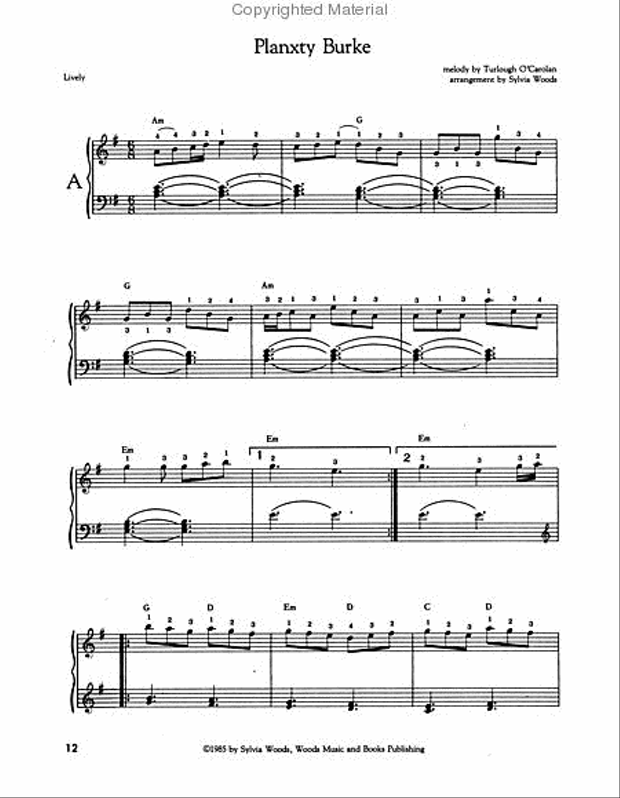 40 O'Carolan Tunes for All Harps Celtic Harp scores gallery preview page 4