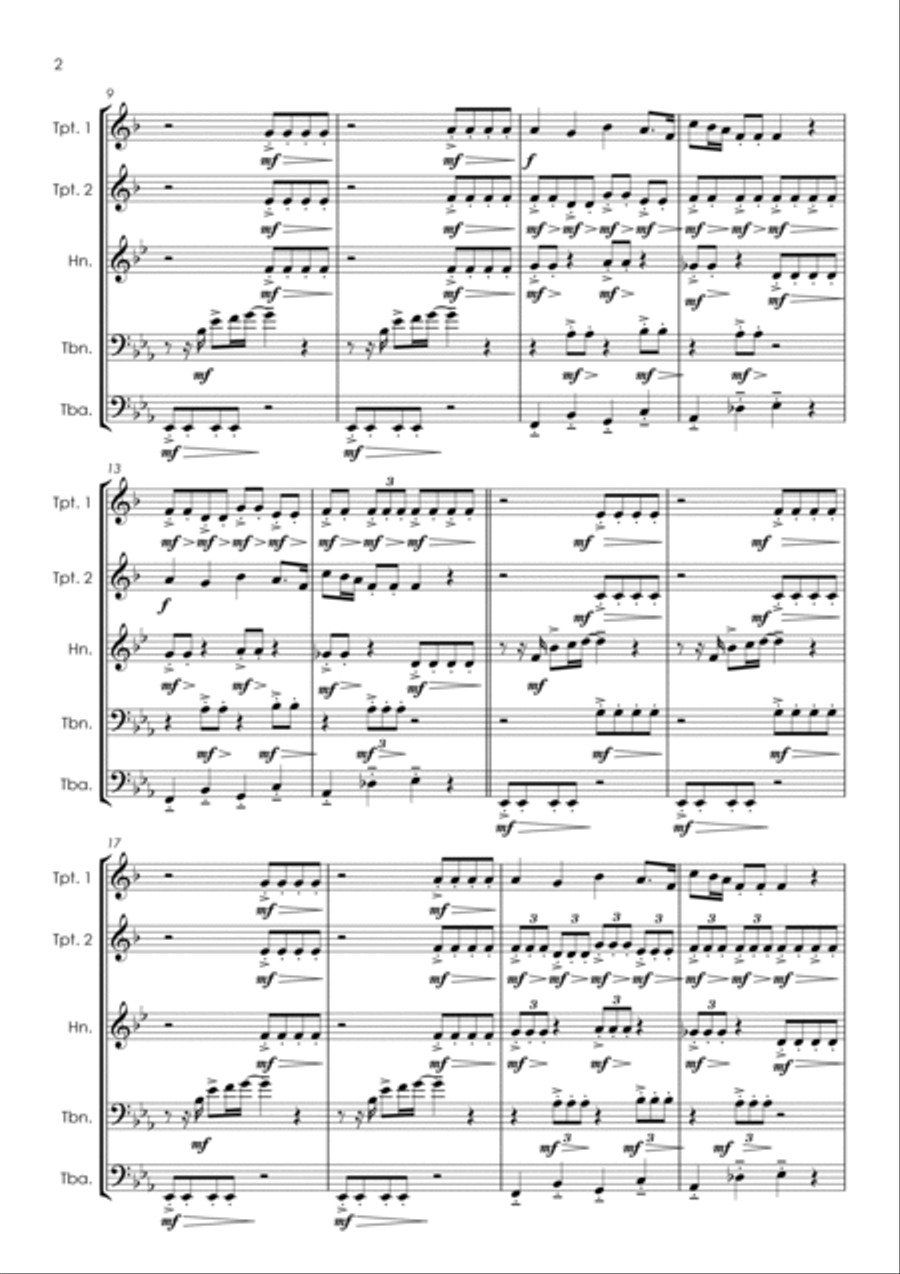 Wonderful Christmastime Horn scores gallery preview page 4