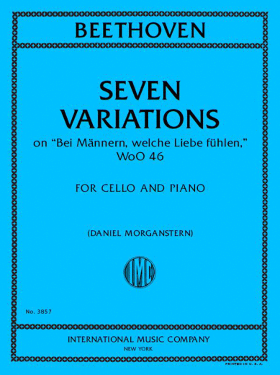 7 Variations On 'Bei Mannern, Welche Liebe Fuhlen', Woo 46 Piano scores gallery preview page 1