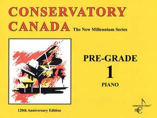 Book cover for New Millennium Pre Grade 1 Piano Conservatory Canada