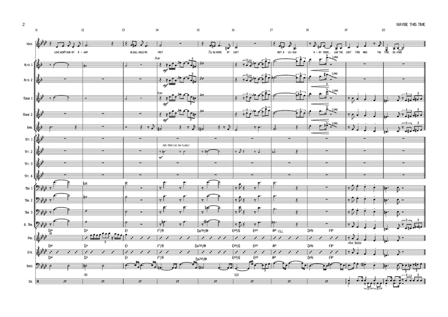 Maybe This Time Jazz Ensemble scores gallery preview page 4