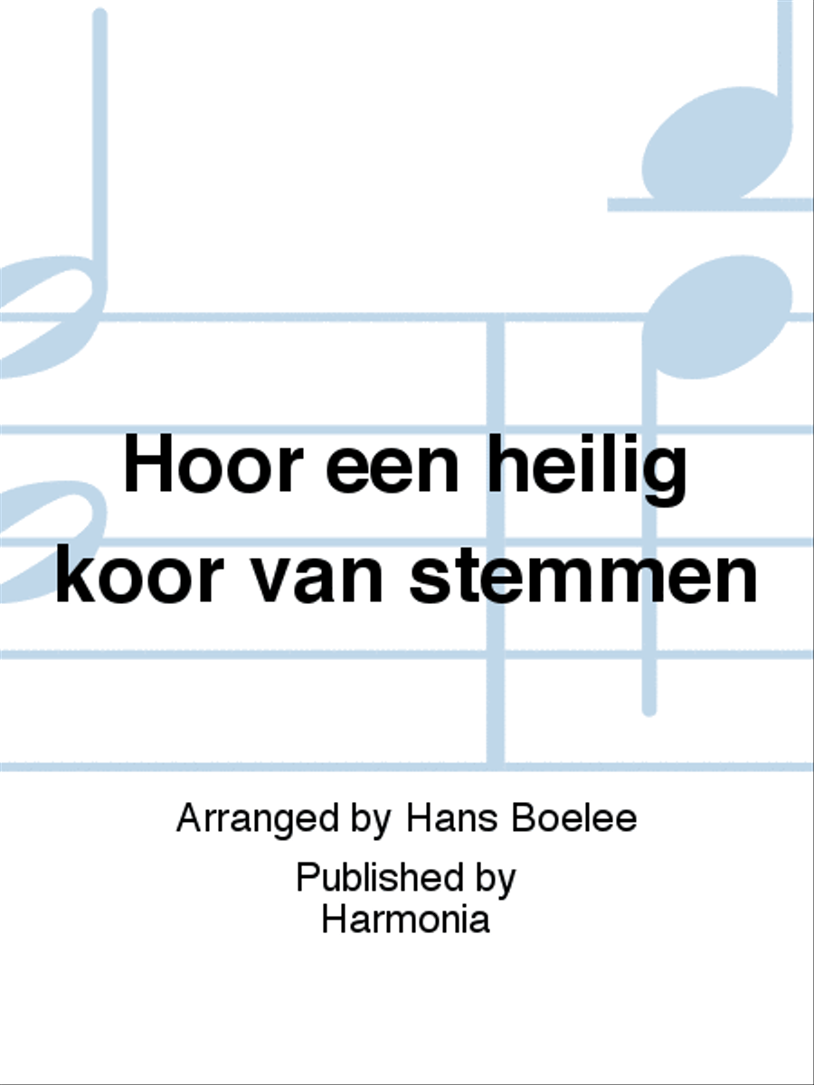 Hoor een heilig koor van stemmen 4-Part scores gallery preview page 1