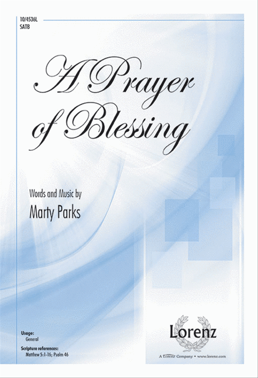A Prayer of Blessing 4-Part scores gallery preview page 1