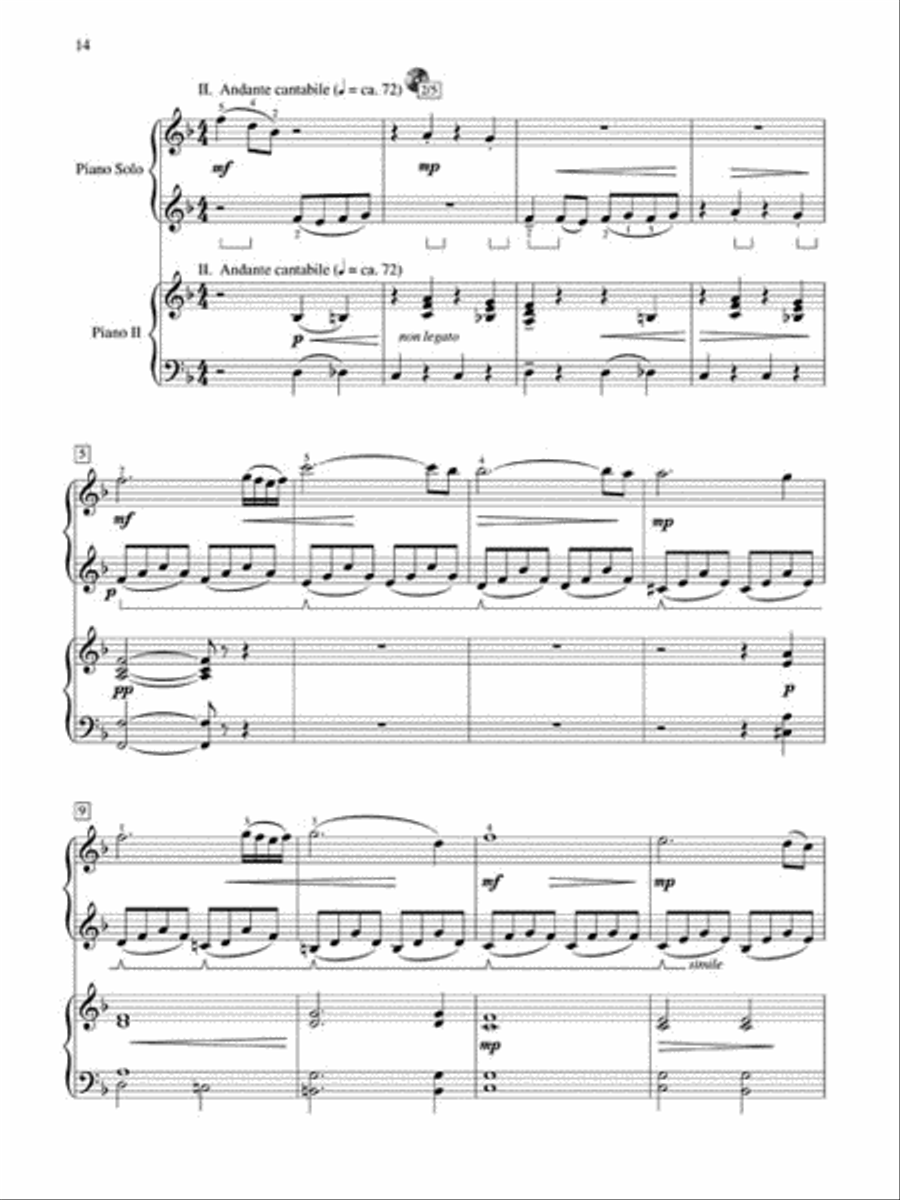 Concerto No. 1 for Piano and Strings Piano scores gallery preview page 5