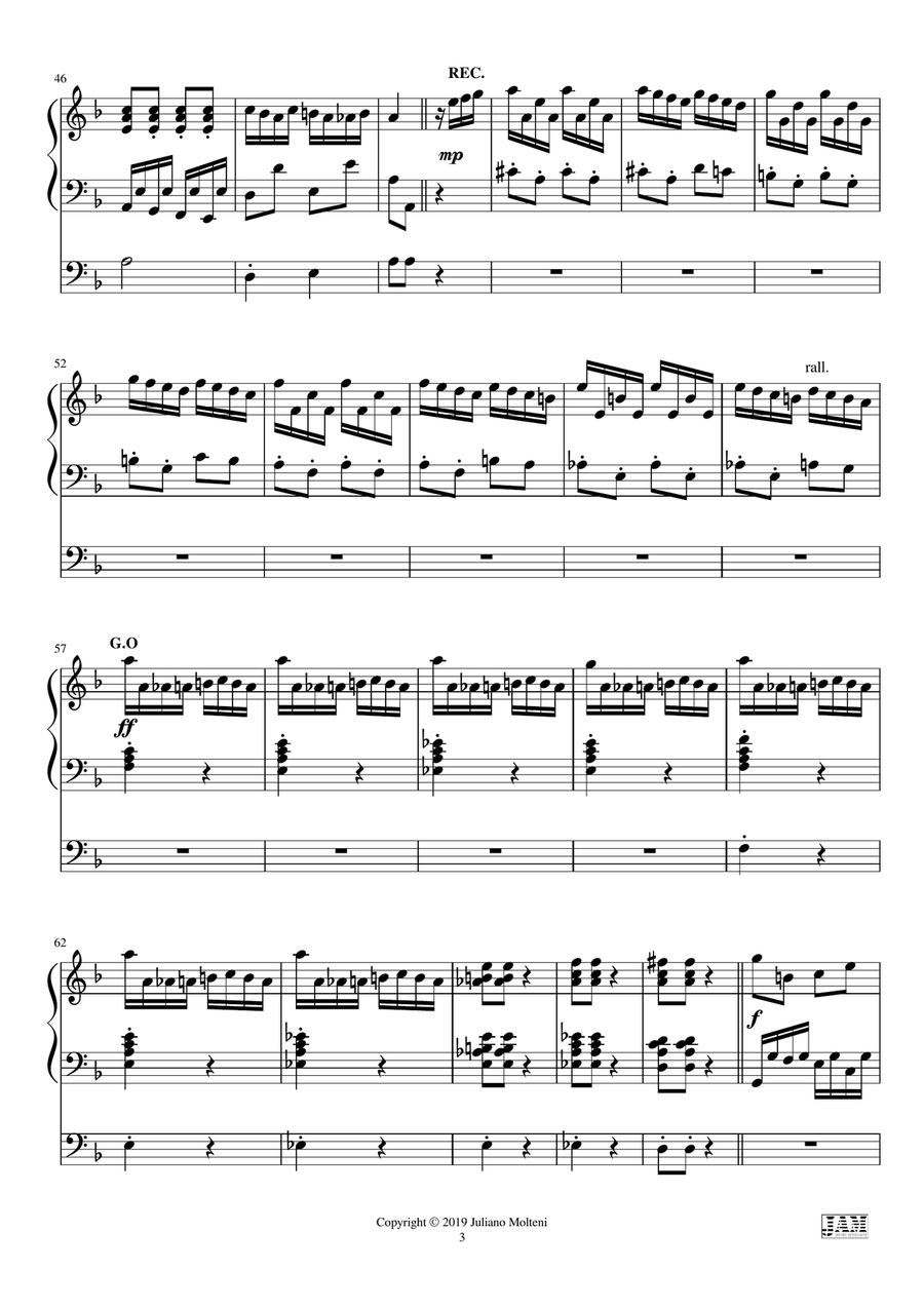 TOCCATA (EASY ORGAN) - G. BELIER Organ Solo scores gallery preview page 5