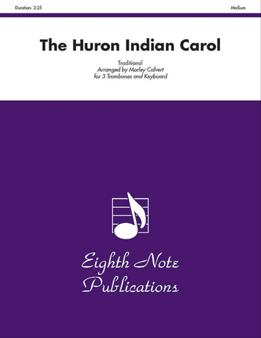 The Huron Indian Carol ('Twas in the Moon of Wintertime) Trombone Trio scores gallery preview page 1