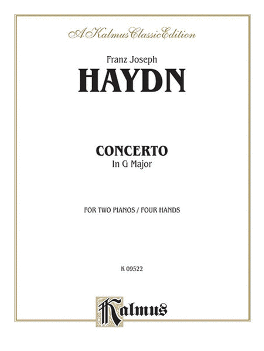 Piano Concerto in G Major Small Ensemble scores gallery preview page 1