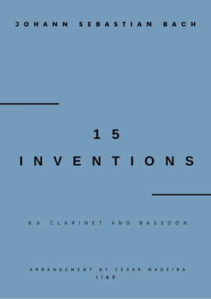 15 Inventions - Bb Clarinet and Bassoon (Full Score)