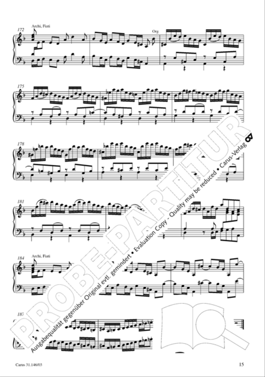 Through bitter tribulation we enter into God's kingdom (Wir mussen durch viel Trubsal in das Reich Gottes eingehen) 4-Part scores gallery preview page 16