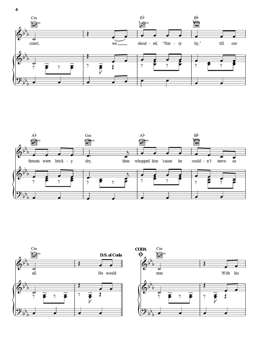 Ballad Of Gunga Din Acoustic Guitar scores gallery preview page 4