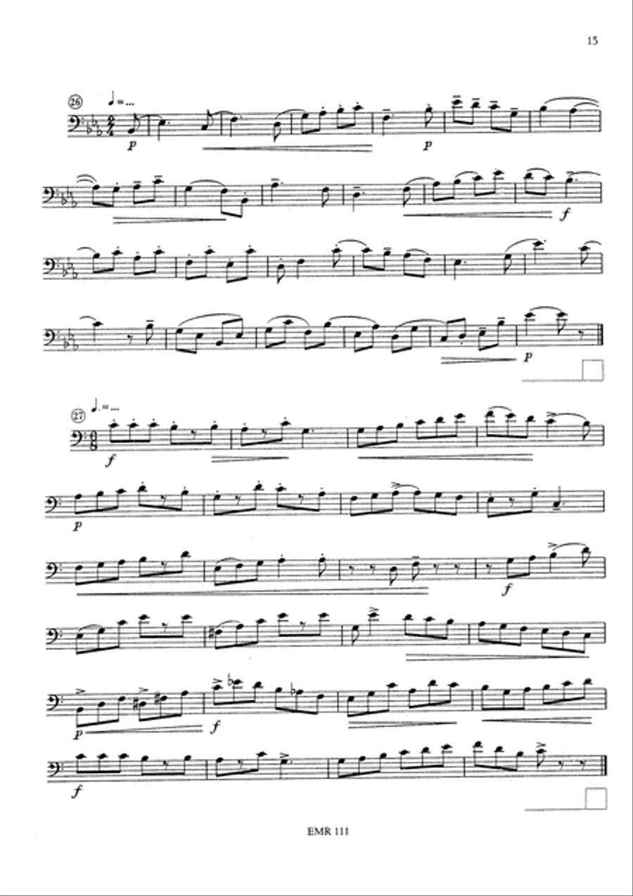 Blattlese-Schule / Ecole de Lecture / School of Sight Reading Trombone scores gallery preview page 8